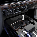 USB 차량용 블루투스 5.0 어댑터 수신기 FM + AUX 오디오 듀얼 출력 스테레오 송신기, K9 화이트