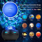 DQ-M3 LED 회전 별빛 하늘 조명 블루투스 음악 행성 바다 프로젝터 TF 카드 지원, 스타일:, USB + 블루투스, 배터리 + 블루투스