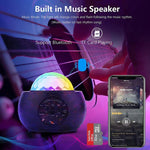 DQ-M3 LED 회전 별빛 하늘 조명 블루투스 음악 행성 바다 프로젝터 TF 카드 지원, 스타일:, USB + 블루투스, 배터리 + 블루투스