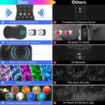 DQ-M3 LED 회전 별빛 하늘 조명 블루투스 음악 행성 바다 프로젝터 TF 카드 지원, 스타일:, USB + 블루투스, 배터리 + 블루투스
