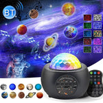 DQ-M3 LED 회전 별빛 하늘 조명 블루투스 음악 행성 바다 프로젝터 TF 카드 지원, 스타일:, USB + 블루투스, 배터리 + 블루투스