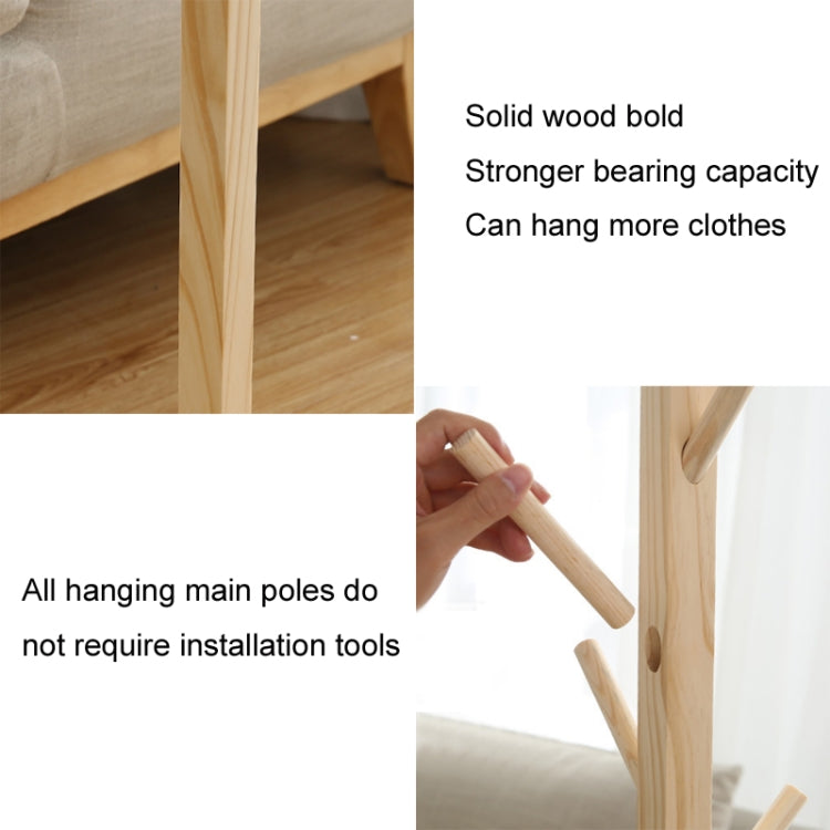 원목 바닥 코트랙 거실 침실 옷 정리 보관대, 흰색, 나무색, 커피색