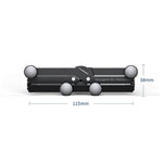 Oatsbasf 02750 Gravity Car Mobile Phone Holder In-car Navigation Buckle Bracket Air Outlet Bracket, Black, Silver, Red