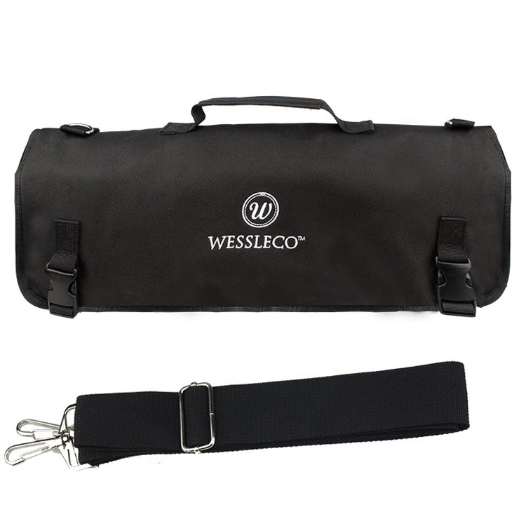 WESSLECO 셰프 나이프 보관 가방 나이프 롤 가방, WESSLECO 블랙
