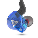 QKZ AK6 2개입 인이어 3.5mm 유선 서브우퍼 스포츠 이어폰, 2쌍