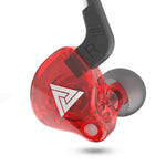 QKZ AK6 2개입 인이어 3.5mm 유선 서브우퍼 스포츠 이어폰, 2쌍