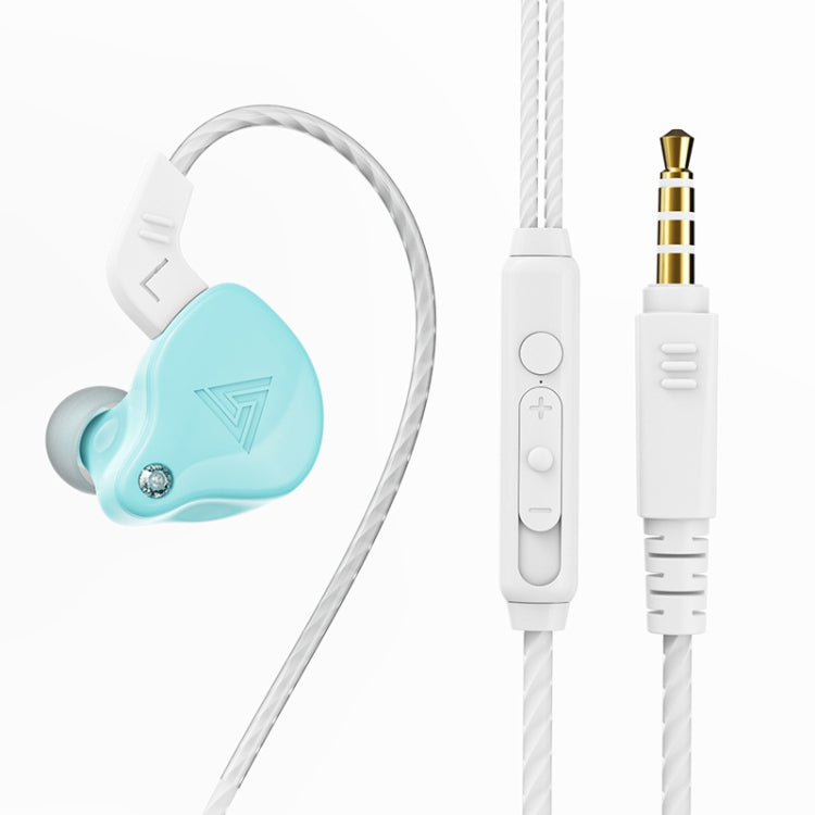 QKZ AK6 2개입 인이어 3.5mm 유선 서브우퍼 스포츠 이어폰, 2쌍