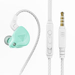 QKZ AK6 2개입 인이어 3.5mm 유선 서브우퍼 스포츠 이어폰, 2쌍