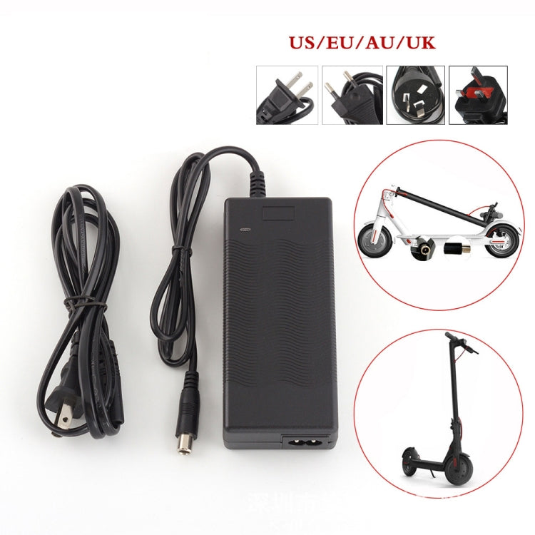 THGX-4202 42V / 2A DC 5.5mm 충전 포트 범용 전기 스쿠터 전원 어댑터 리튬 배터리 충전기 Xiaomi Mijia M365 & Ninebot ES2 / ES4용, EU 플러그, US 플러그, UK 플러그, AU 플러그