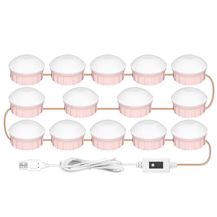 LED 메이크업 램프 거울 전면 뷰티 보조 조명 손 스윕 센세이션 램프, 2개 전구, 6개 전구, 10개 전구, 14개 전구