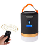Y10 리모컨 캠핑 라이트 야외 조명 휴대용 USB 텐트 라이트 LED 랜턴 램프, YD-29 블랙