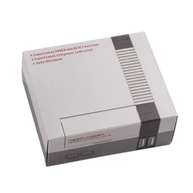 Retroflag NESPi 케이스+ LED 표시등 포함 게임 콘솔 박스, Raspberry Pi용, Retroflag NESPi 케이스+