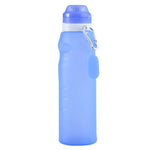 XC-282 600ml 실리콘 접이식 컵 아웃도어 캠핑 사이클링 스포츠 주전자, 흰색, 분홍, 파랑, 자몽색