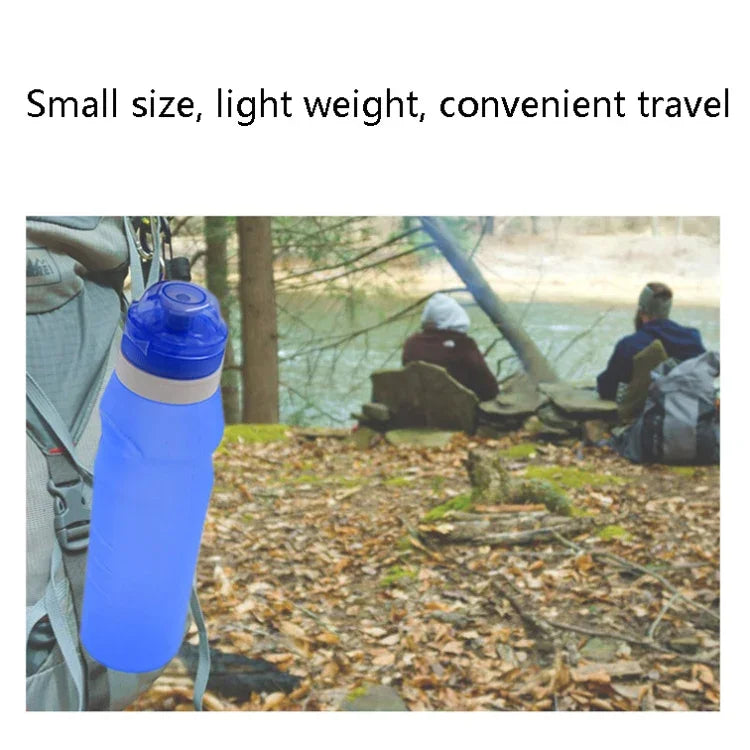 XC-282 600ml 실리콘 접이식 컵 아웃도어 캠핑 사이클링 스포츠 주전자, 흰색, 분홍, 파랑, 자몽색
