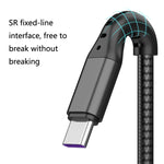 2개입 ZZ034 USB to 8핀 + USB-C / 타입-C + 마이크로 USB 3-in-1 고속 충전 케이블, 스타일:, 5A 슈퍼 패스트-블랙, 미니-실버, 미니-레드, 미니-블루, 미니-블랙