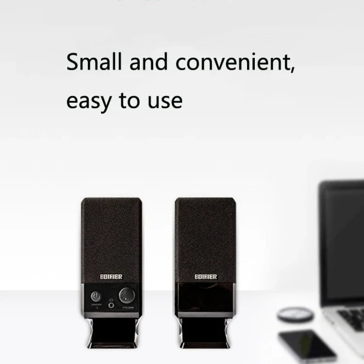 에디파이어 R10U 미니 USB 노트북 스피커, R10U 블랙