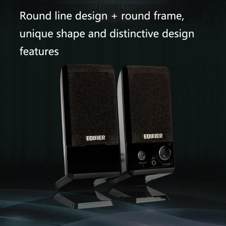 에디파이어 R10U 미니 USB 노트북 스피커, R10U 블랙