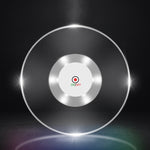 LED 깜빡이 코스터 바 KTV 칵테일 받침대 조명 발광 코스터, 원형 화이트 라이트, 원형 컬러 라이트, 업그레이드 미끄럼 방지 원형 화이트 라이트, 업그레이드 미끄럼 방지 원형 컬러 라이트