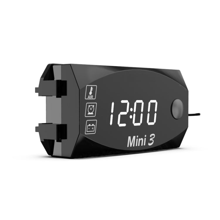 Voltage Clock And Temperature 3 In 1 LED Electronic Meter Large-Screen Digital Display Waterproof And Dustproof Voltmeter, 3 In 1 LED Red Light, 3 In 1 LED White Light, 3 In 1 LED Green Light