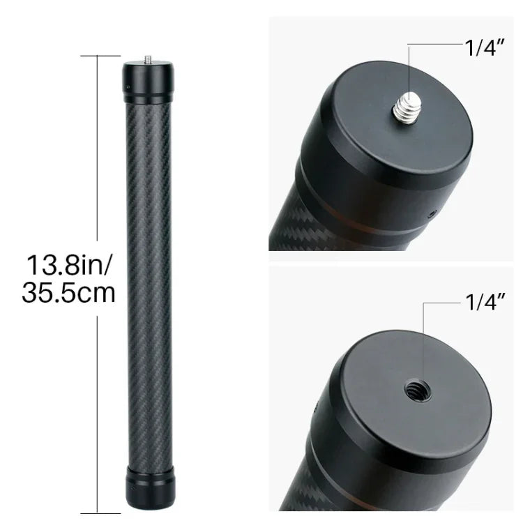 Ulanzi Agimbalgear 핸드헬드 안정화 짐벌 카본 파이버 연장봉 DJI RONIN-S용, DJI RONIN-S용 길이: 35.5cm