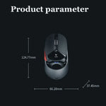 Rapoo VT960 1600 DPI 7키 듀얼 모드 매크로 프로그래밍 심포니 RGB 백라이트 무선 게이밍 마우스