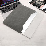 가로형 매트 PU 노트북 가방, MacBook 11인치 A1465/A1370용, MacBook 12인치 A1534용, MacBook Air/Pro 13.3인치 A1466/A1369/A1502/A1425용, MacBook Air/Pro 13인치 A2337/A1989/A2179/A2338/A1708용, MacBook Pro 15.4인치 A1707/A1990용