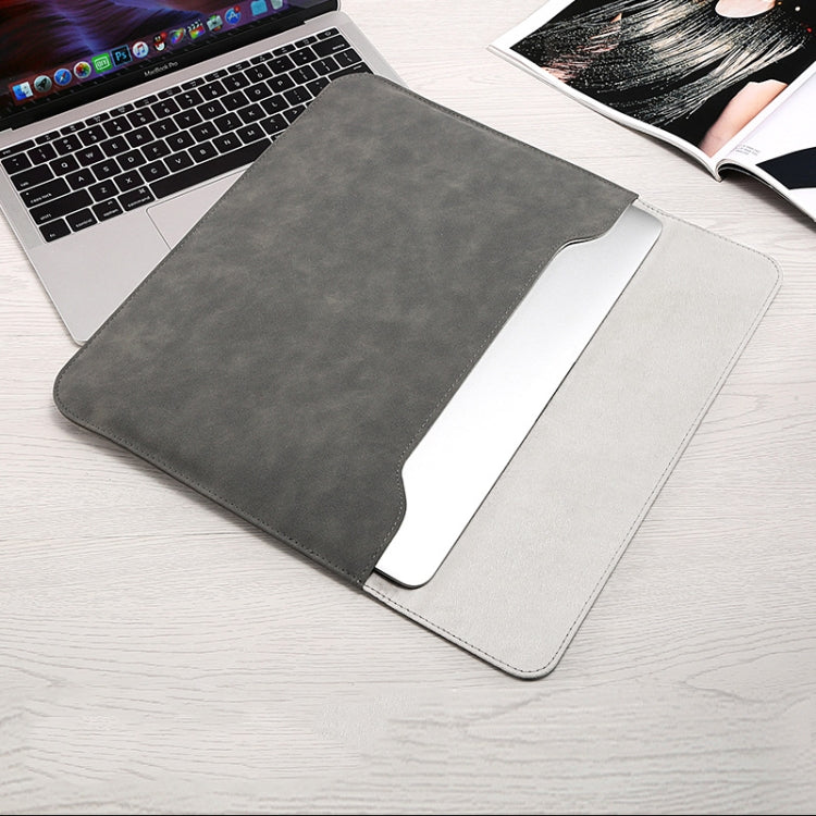 가로형 매트 PU 노트북 가방, MacBook 11인치 A1465/A1370용, MacBook 12인치 A1534용, MacBook Air/Pro 13.3인치 A1466/A1369/A1502/A1425용, MacBook Air/Pro 13인치 A2337/A1989/A2179/A2338/A1708용, MacBook Pro 15.4인치 A1707/A1990용