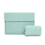 가로형 매트 PU 노트북 가방, MacBook 11인치 A1465/A1370용, MacBook 12인치 A1534용, MacBook Air/Pro 13.3인치 A1466/A1369/A1502/A1425용, MacBook Air/Pro 13인치 A2337/A1989/A2179/A2338/A1708용, MacBook Pro 15.4인치 A1707/A1990용