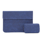 가로형 매트 PU 노트북 가방, MacBook 11인치 A1465/A1370용, MacBook 12인치 A1534용, MacBook Air/Pro 13.3인치 A1466/A1369/A1502/A1425용, MacBook Air/Pro 13인치 A2337/A1989/A2179/A2338/A1708용, MacBook Pro 15.4인치 A1707/A1990용