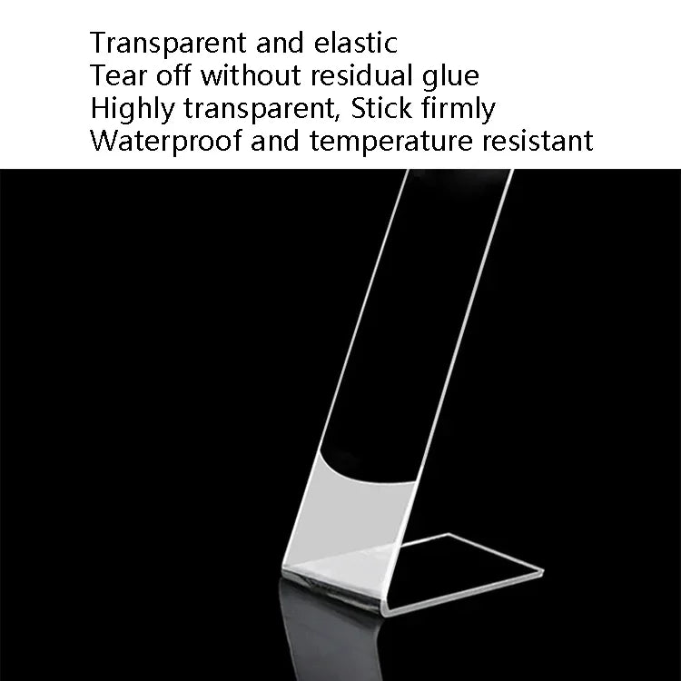투명 양면 접착 나노틱 테이프 물 세척 무자국 테이프, 1x30x1000mm, 1x30x2000mm, 1x30x3000mm, 2x30x1000mm, 2x30x2000mm, 2mm x 3cm x 3m, 2x30x5000mm