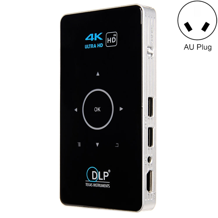 C6 2GB+32GB 안드로이드 스마트 DLP HD 프로젝터 미니 무선 프로젝터, 미국 플러그 (블랙), 유럽 플러그 (블랙), 영국 플러그 (블랙), 호주 플러그 (블랙), 미국 플러그 (화이트), 영국 플러그 (화이트), 호주 플러그 (화이트)