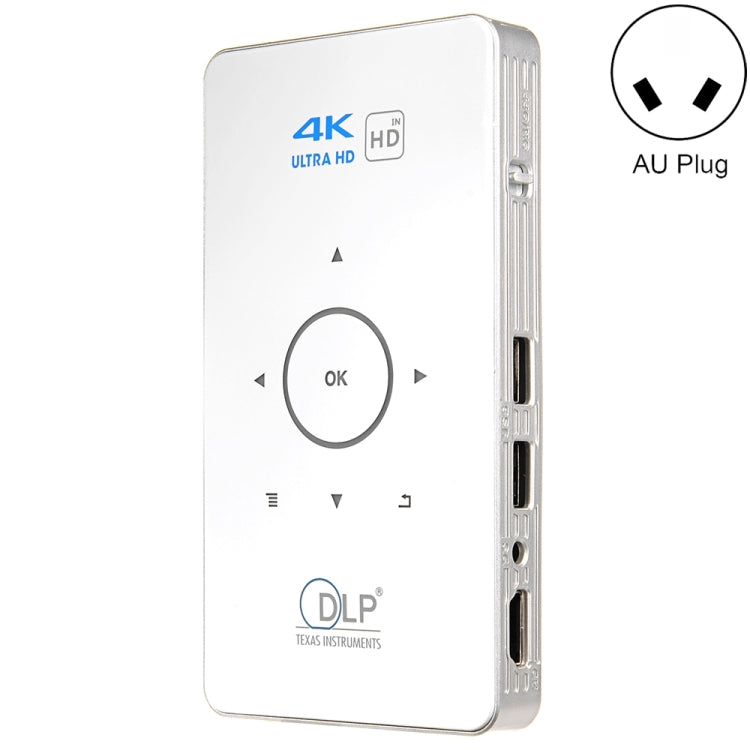 C6 2GB+32GB 안드로이드 스마트 DLP HD 프로젝터 미니 무선 프로젝터, 미국 플러그 (블랙), 유럽 플러그 (블랙), 영국 플러그 (블랙), 호주 플러그 (블랙), 미국 플러그 (화이트), 영국 플러그 (화이트), 호주 플러그 (화이트)