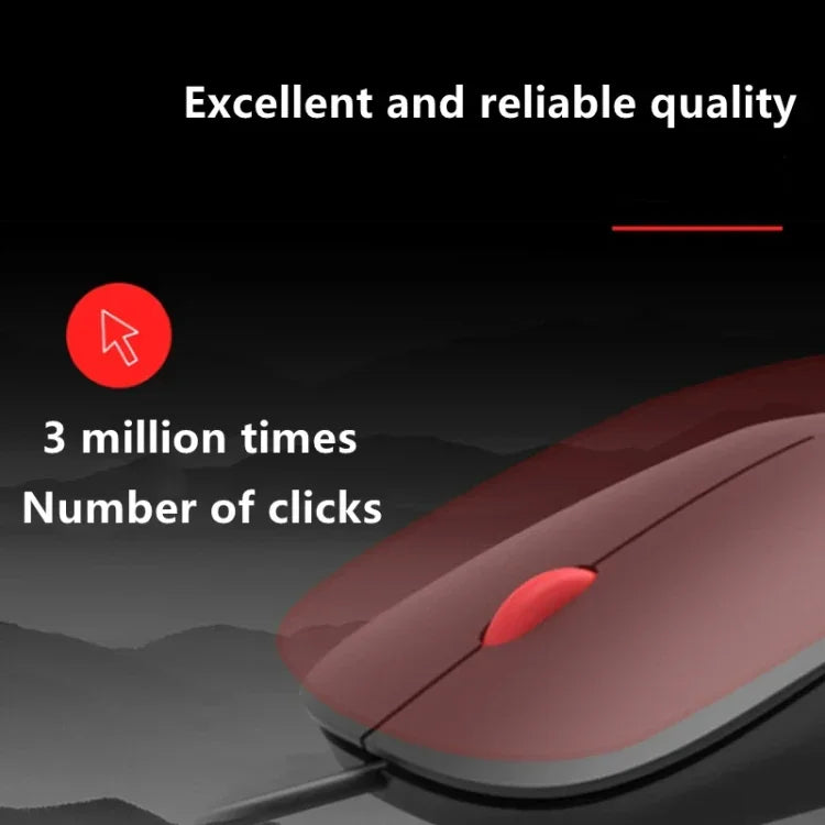 Lenovo Thinkplus M80 오피스 경량 인체공학 노트북 마우스, 유선, 무선