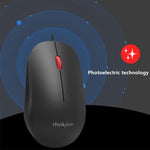 Lenovo Thinkplus M80 오피스 경량 인체공학 노트북 마우스, 유선, 무선