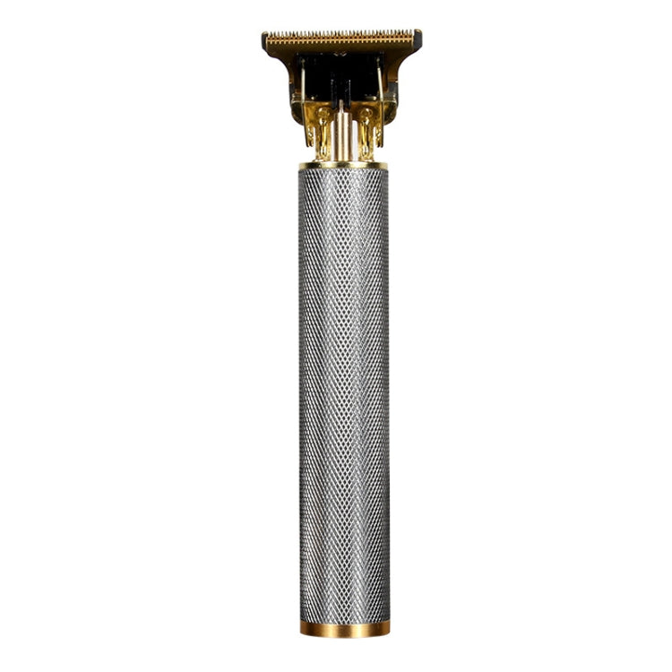 Hollow T-Shaped Steel Head Hair Trimmer USB Charging Carving Electric Hair Clipper, Steel Head (Black), Steel Head (Gold), Steel Head (Silver), Steel Head (Gradient)