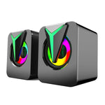 FT-25-1 RGB 컬러풀 조명 데스크탑 컴퓨터 스피커