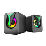 FT-25-1 RGB 컬러풀 조명 데스크탑 컴퓨터 스피커