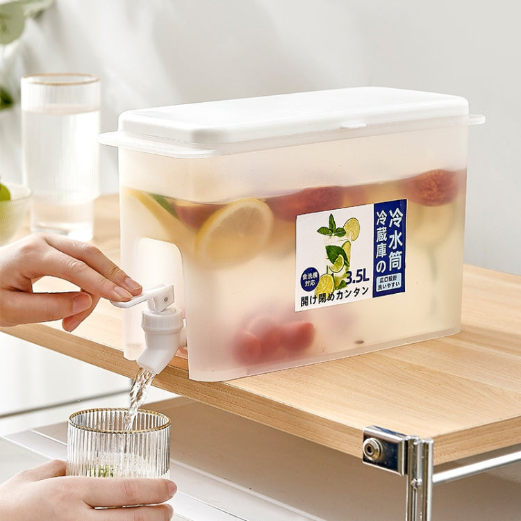 가정용 수도꼭지 달린 냉수병 냉장고 과일 주전자 여름용 물통, 3.5L 냉수병
