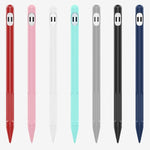 2 Sets 4 In 1 Stylus Silicone Protective Cover + Anti-Lost Rope Set For Apple Pencil 1, Jade White, Ink Black, Mint Green, Fresh Pink, Red, Midnight Blue, Business Gray