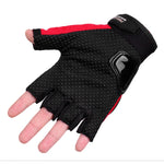 PRO-BIKER PRO01C 야외 사이클링 장갑 오토바이 낙하 방지 안전 보호 반손가락 장갑, M, L, XL, XXL