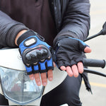 PRO-BIKER PRO01C 야외 사이클링 장갑 오토바이 낙하 방지 안전 보호 반손가락 장갑, M, L, XL, XXL