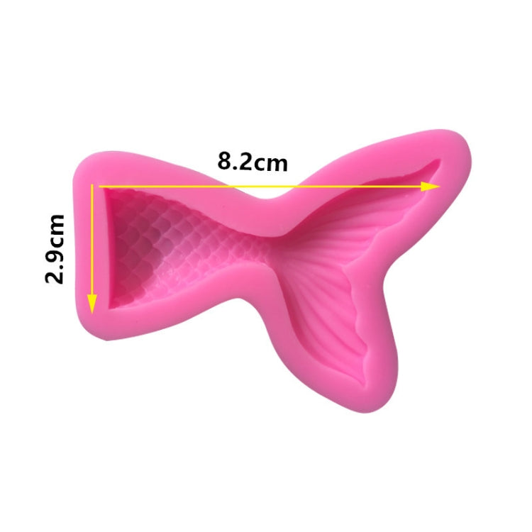 미니 인어 꼬리 액체 실리콘 몰드 폰던 베이킹 몰드, 소형 (핑크) 15-95, 대형 (핑크) 15-94, 소형 (그레이) 15-95, 대형 (그레이) 15-94