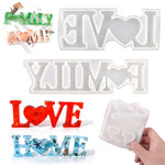 DIY 크리스탈 에폭시 실리콘 글자 몰드, 반대 글자 MD3300_LOVE 몰드, 반대 글자 MD3301_HOME 몰드, 반대 글자 MD3302_Family 몰드, 정면 글자 MD3313_LOVE 몰드, 정면 글자 MD3314_HOME 몰드, 정면 글자 MD3315_FAMILY 몰드