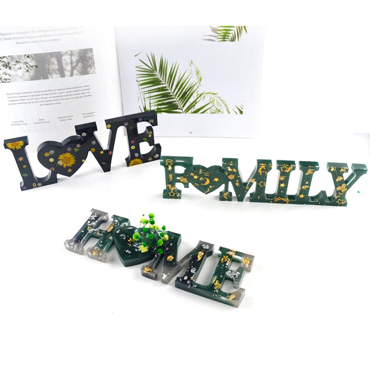 DIY 크리스탈 에폭시 실리콘 글자 몰드, 반대 글자 MD3300_LOVE 몰드, 반대 글자 MD3301_HOME 몰드, 반대 글자 MD3302_Family 몰드, 정면 글자 MD3313_LOVE 몰드, 정면 글자 MD3314_HOME 몰드, 정면 글자 MD3315_FAMILY 몰드