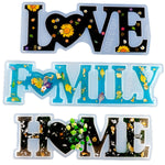 DIY 크리스탈 에폭시 실리콘 글자 몰드, 반대 글자 MD3300_LOVE 몰드, 반대 글자 MD3301_HOME 몰드, 반대 글자 MD3302_Family 몰드, 정면 글자 MD3313_LOVE 몰드, 정면 글자 MD3314_HOME 몰드, 정면 글자 MD3315_FAMILY 몰드