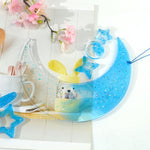 DIY 풍경 에폭시 몰드 달 펜던트 풍경 걸이 세트 몰드, 스타일:, MD3535 + MD3536, MD3535 + MD3536 + 낚시줄