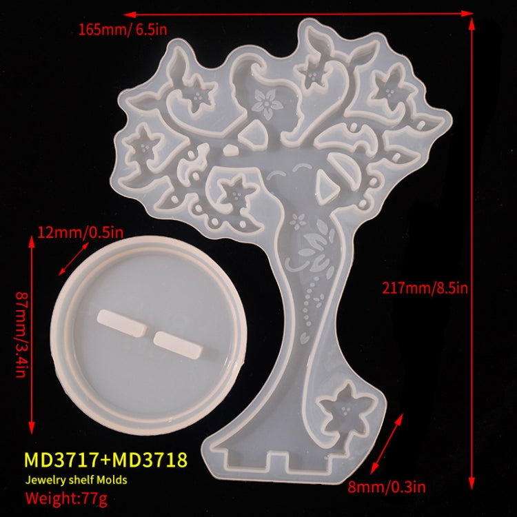보석 보관 선반 몰드 DIY 장식 에폭시 몰드, MD3717+MD3718
