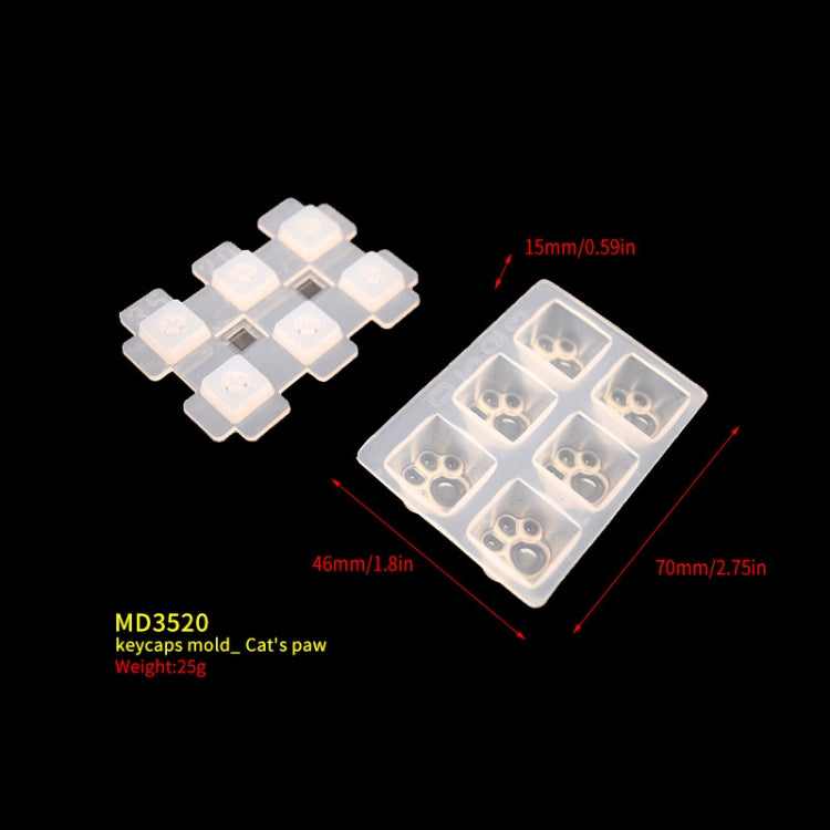 DIY 키캡 실리콘 몰드 OEM 기계식 키보드 실리콘 몰드, MD3520, MD3521, MD3522, MD3523, MD3524, MD3525