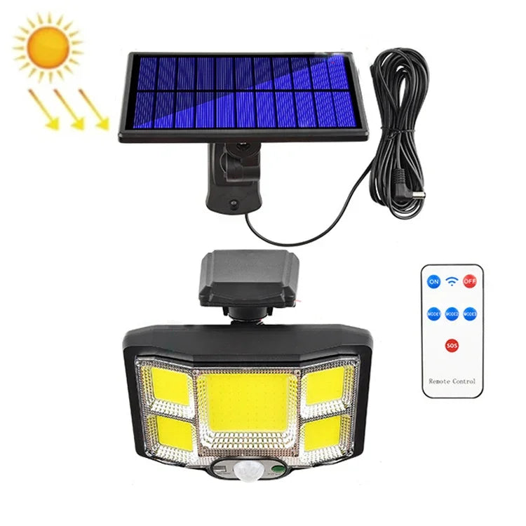 TG-TY085 Solar Outdoor Human Body Induction Wall Light Household Garden Waterproof Street Light wIth Remote Control, Spec:, 96 LED Integrated, 96 COB Integrated, 96 LED Separated, 96 COB Separated, 168 LED  Integrated, 168 COB  Integrated