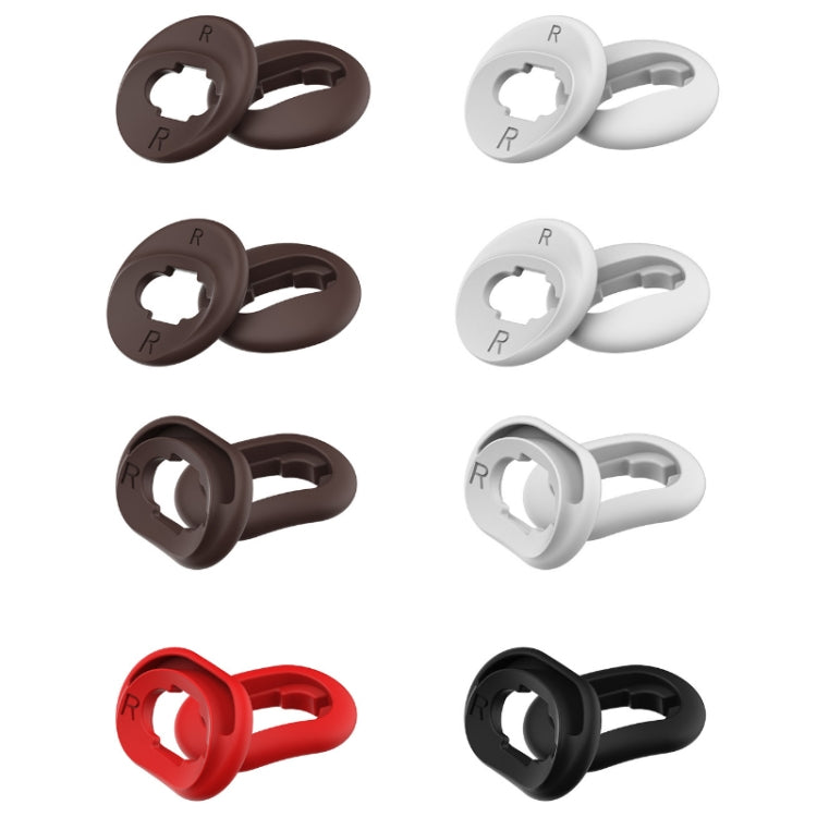 삼성 Galaxy Buds Live용 블루투스 이어폰 실리콘 이어플러그 캡 2세트, 블랙 2쌍, 레드 2쌍, 브라운 2쌍, 화이트 2쌍